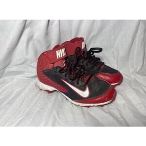 Nike Kids Huarache Baseball Cleats Sneakers Trainer Red Black Size 11C Athletic